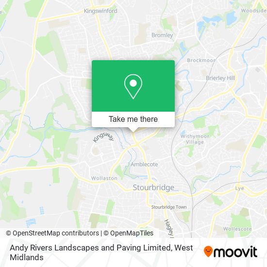 Andy Rivers Landscapes and Paving Limited map