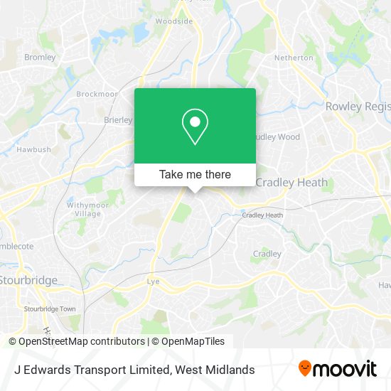 J Edwards Transport Limited map