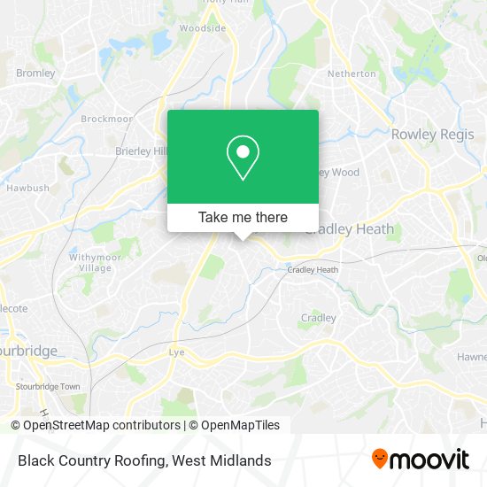 Black Country Roofing map