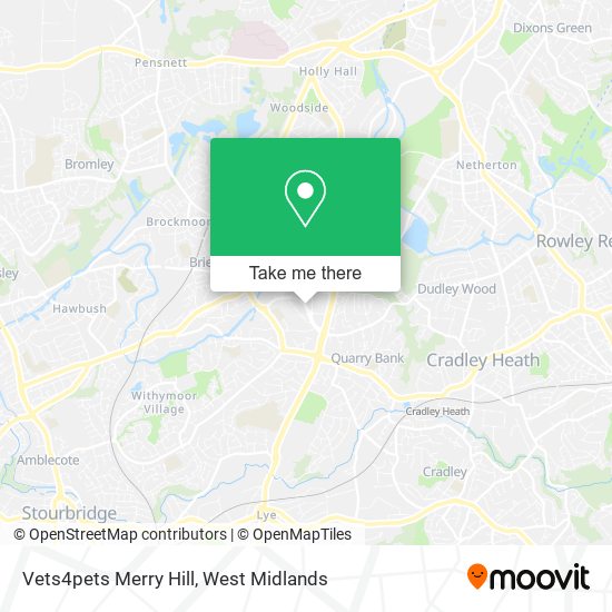 Vets4pets Merry Hill map