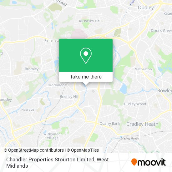 Chandler Properties Stourton Limited map