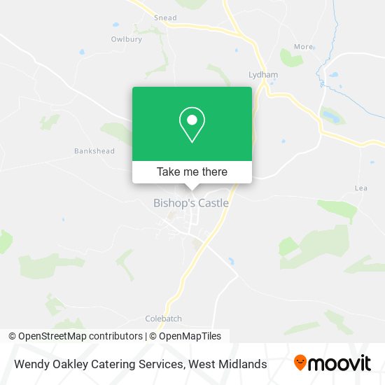 Wendy Oakley Catering Services map
