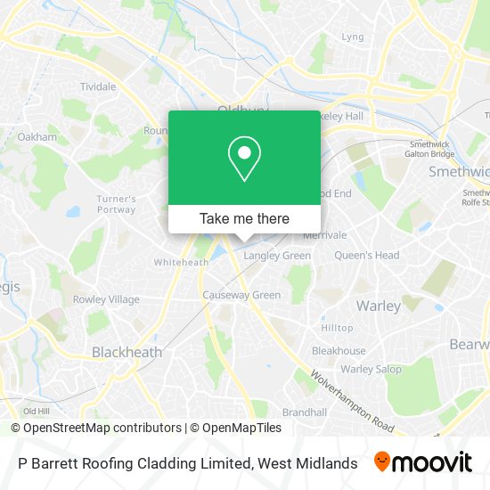 P Barrett Roofing Cladding Limited map