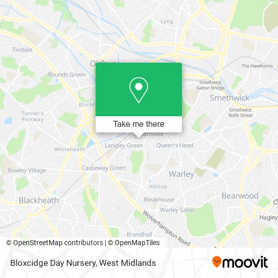 Bloxcidge Day Nursery map