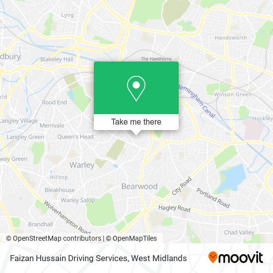 Faizan Hussain Driving Services map