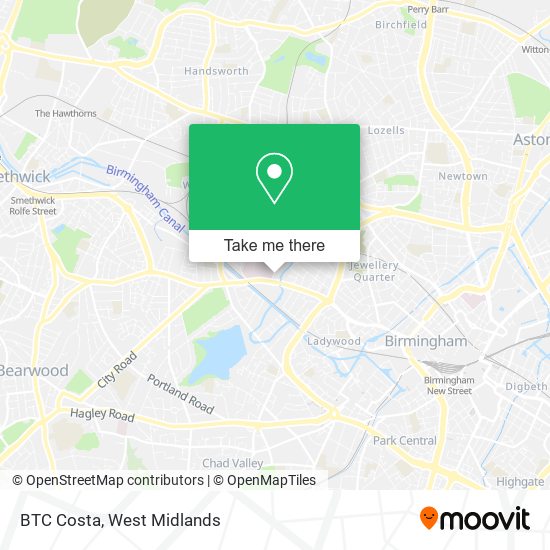 BTC Costa map