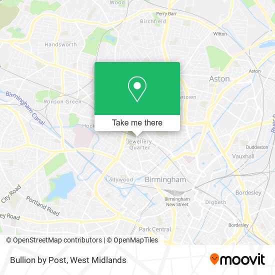 Bullion by Post map