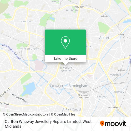 Carlton Wheway Jewellery Repairs Limited map