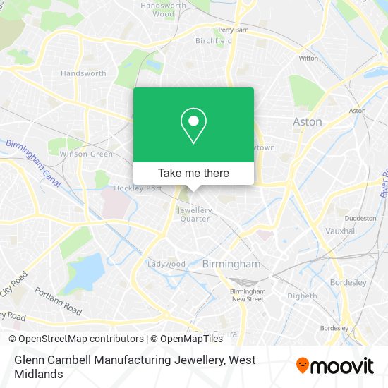 Glenn Cambell Manufacturing Jewellery map