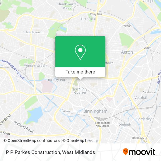 P P Parkes Construction map