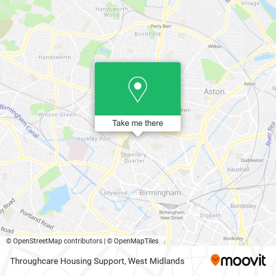 Throughcare Housing Support map