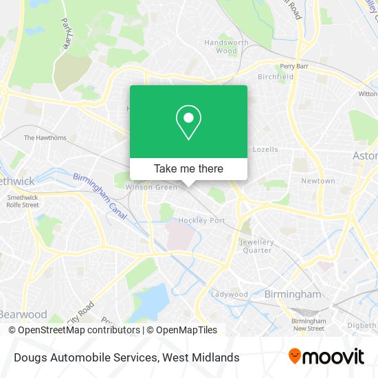 Dougs Automobile Services map