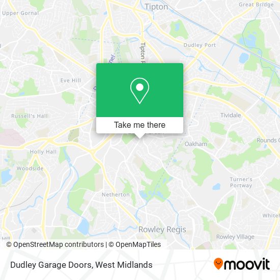 Dudley Garage Doors map