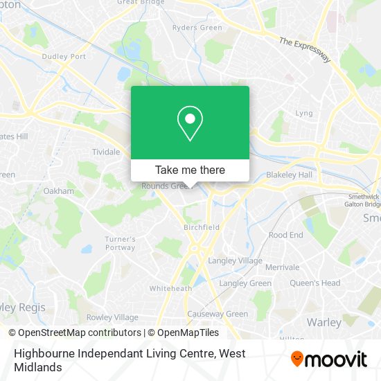 Highbourne Independant Living Centre map