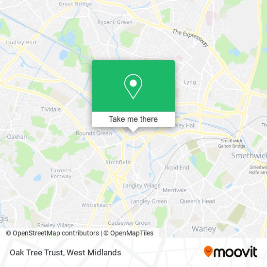 Oak Tree Trust map