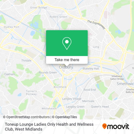 Toneup Lounge Ladies Only Health and Wellness Club map