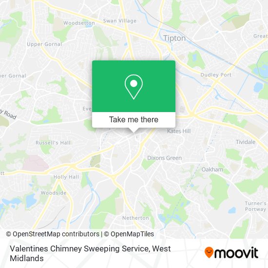 Valentines Chimney Sweeping Service map
