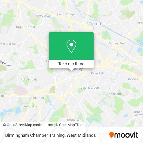 Birmingham Chamber Training map