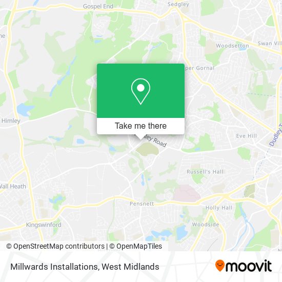 Millwards Installations map
