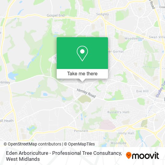 Eden Arboriculture - Professional Tree Consultancy map