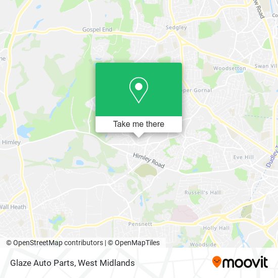 Glaze Auto Parts map