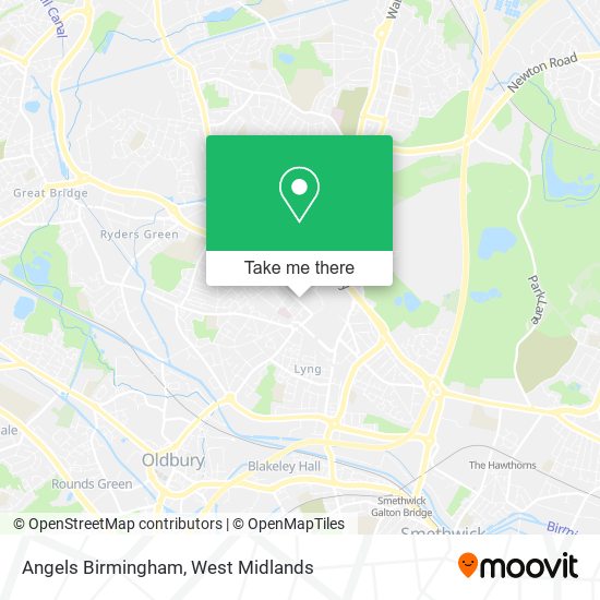 Angels Birmingham map
