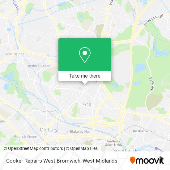Cooker Repairs West Bromwich map