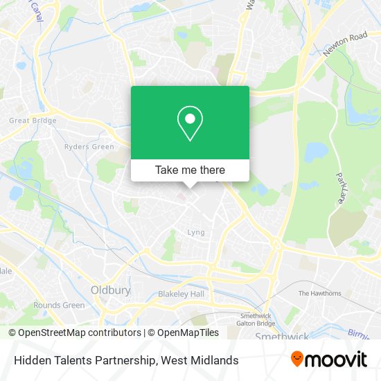 Hidden Talents Partnership map