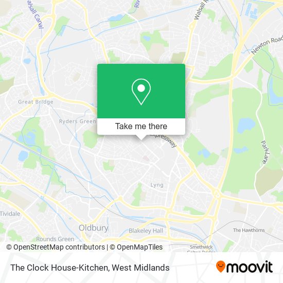 The Clock House-Kitchen map