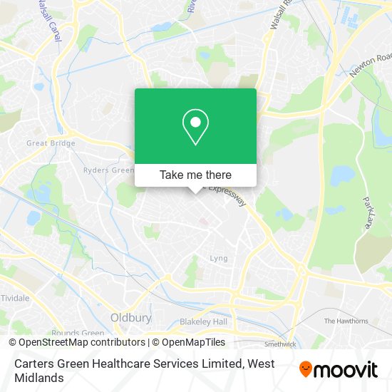 Carters Green Healthcare Services Limited map