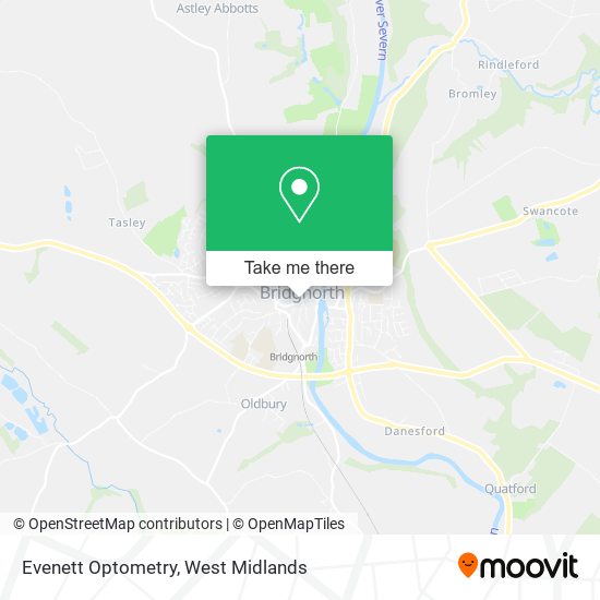 Evenett Optometry map