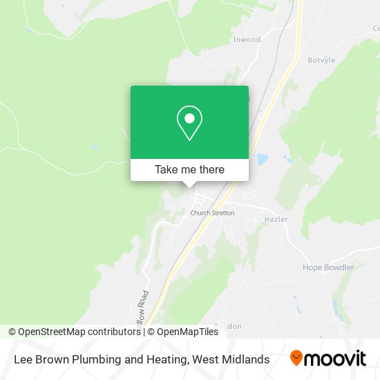 Lee Brown Plumbing and Heating map
