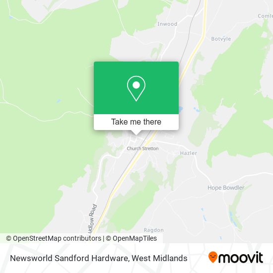 Newsworld Sandford Hardware map