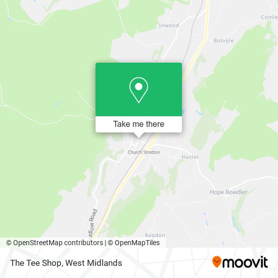 The Tee Shop map