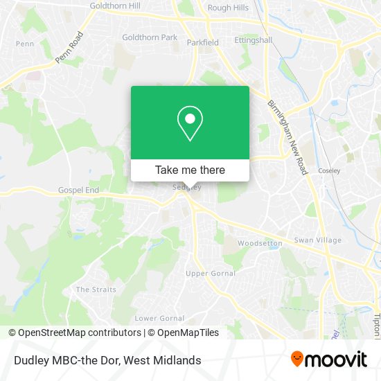 Dudley MBC-the Dor map