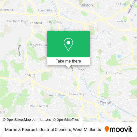 Martin & Pearce Industrial Cleaners map