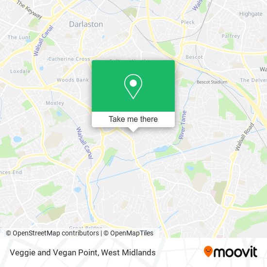 Veggie and Vegan Point map
