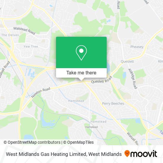 West Midlands Gas Heating Limited map