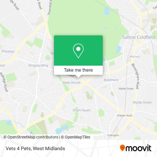 Vets 4 Pets map