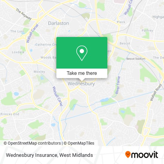 Wednesbury Insurance map