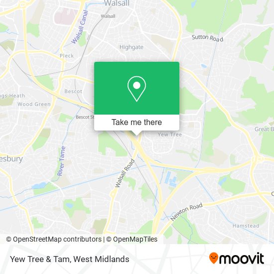 Yew Tree & Tam map