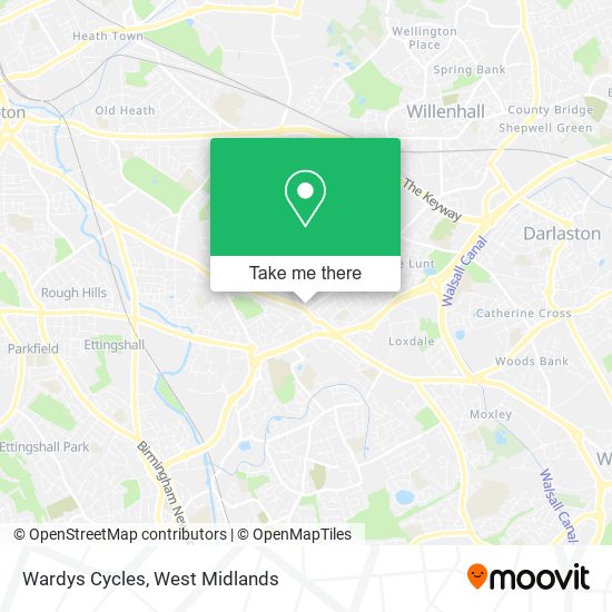 Wardys Cycles map