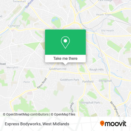 Express Bodyworks map