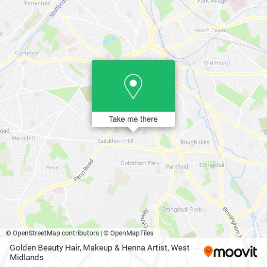 Golden Beauty Hair, Makeup & Henna Artist map