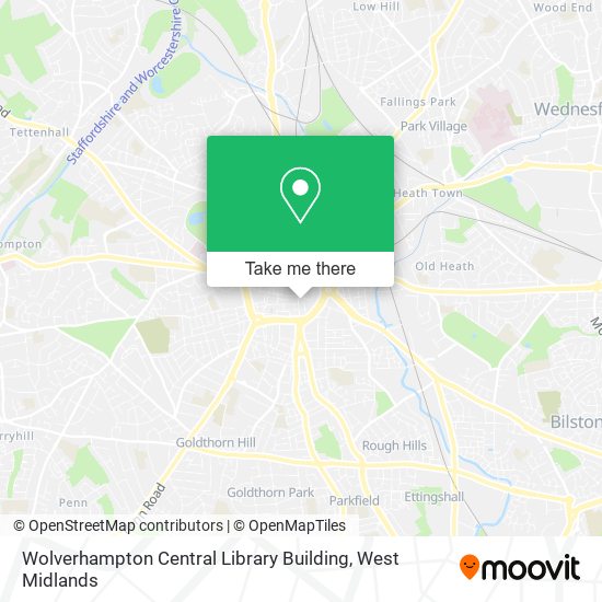 Wolverhampton Central Library Building map