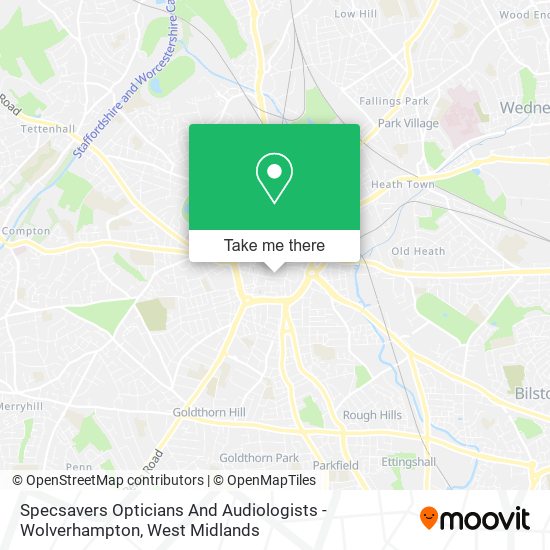 Specsavers Opticians And Audiologists - Wolverhampton map