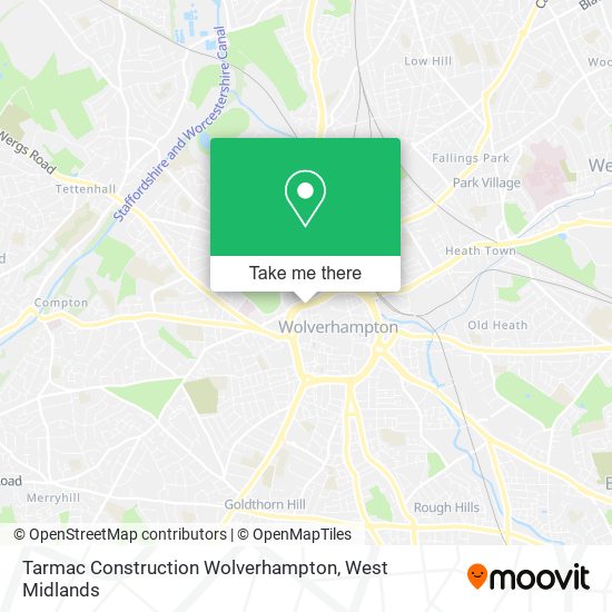 Tarmac Construction Wolverhampton map