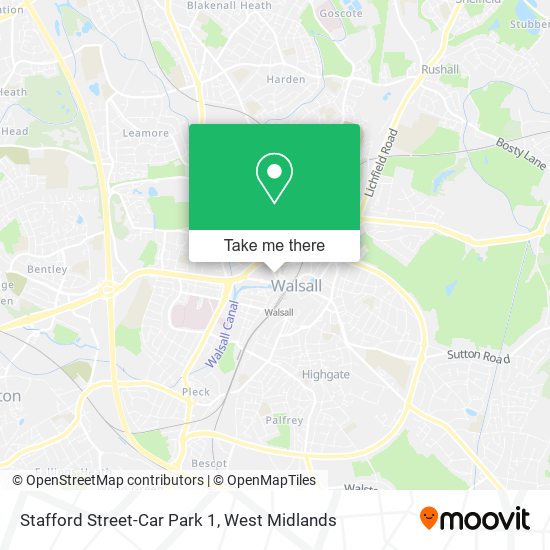 Stafford Street-Car Park 1 map