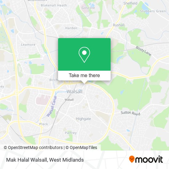 Mak Halal Walsall map