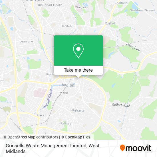 Grinsells Waste Management Limited map